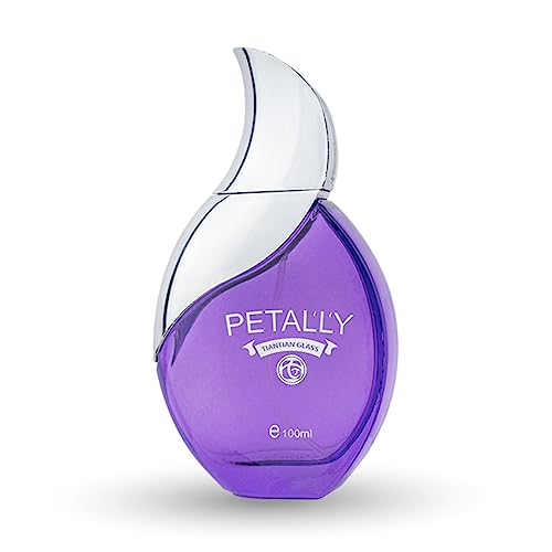 Image of HP Petally Apparel Perfume Spray, 100 ml, Purple Glass Bottle, Unisex Fragrance, Aromatic Fougere Scent