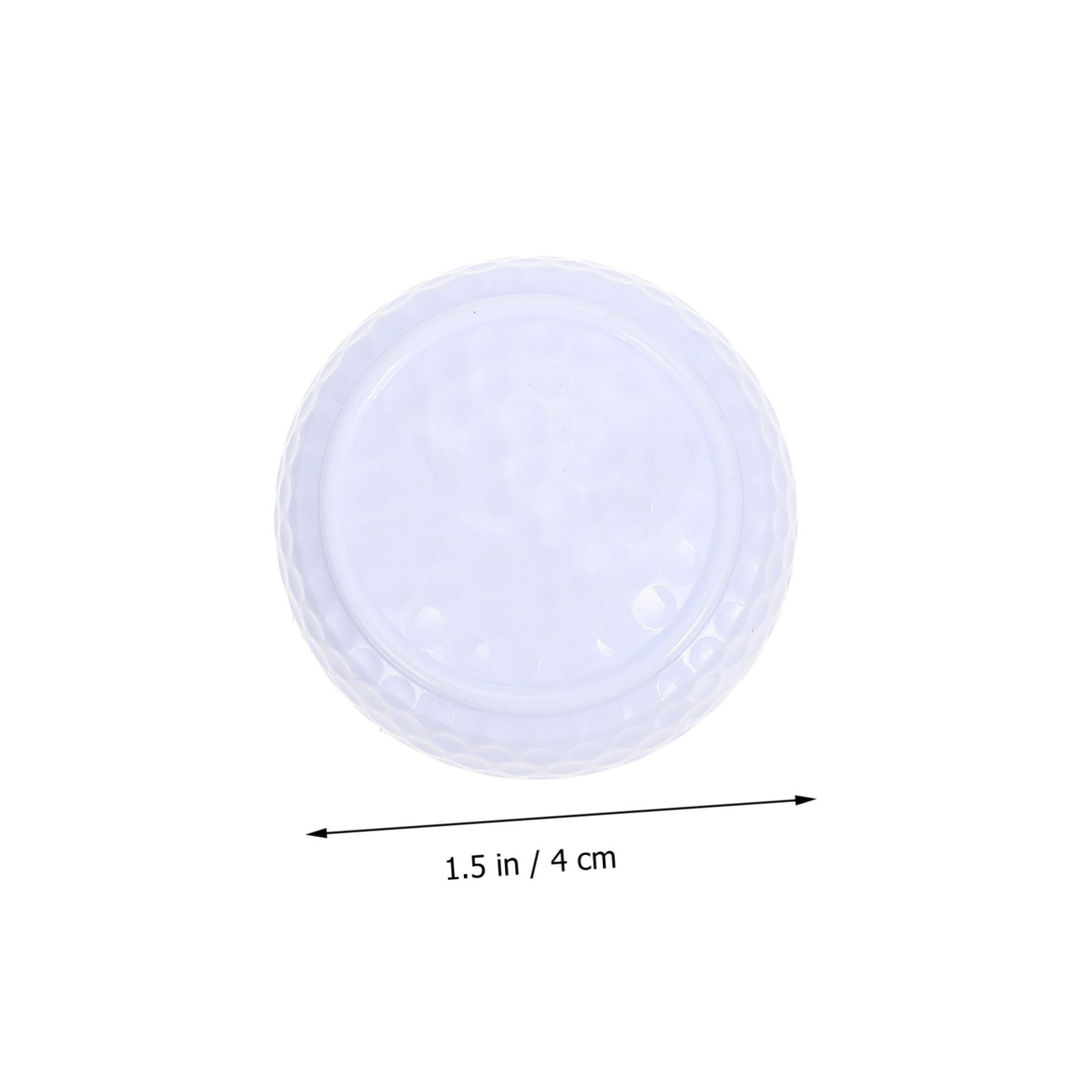 GRIRIW 2Pcs Indoor Practicing Balls for Golf Training Flat Shape Exercising Putting Rod for All Skill Levels Durable Portable Golfing Supply