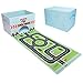 Livememory Cars Kids Toy Storage Box Play Mat Toys Storage Bin Speed Roads (Not Included Cars)-Sky Blue