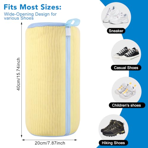 Dntorx 2 PCS Shoe Washing Machine Bags for Washer and Dryer with Outer Mesh - image 2
