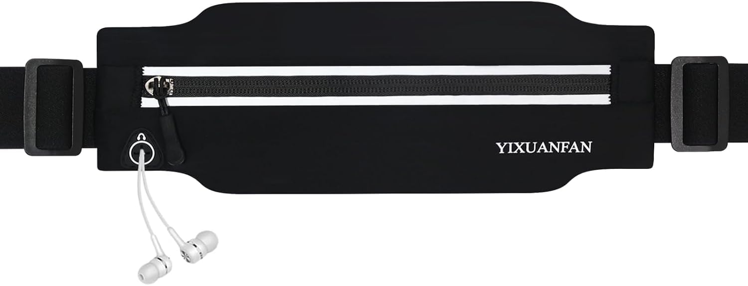 Slim Running Belt Fanny Pack for Men Women, Running Phone Holder Runners Pouch Waist Pack for Workout, Money Belt, Running Gear Accessories [Fits All Phones]