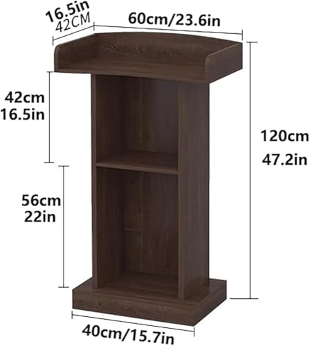 Atril resistente de madera con estante para discursos solemnes 3
