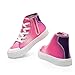 DREAM PAIRS Kids Sneakers Little Boys Girls High Top Canvas Shoes LilLegends CourtStar Casual Walking Shoes,Size 13 Little Kid,Hot Pink/Purple,SDFS2326K