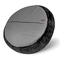 The Dog’s Bed Sound Sleep Donut Dog Bed, XL Jet Black Plush Removable Cover Premium Calming Nest Bed