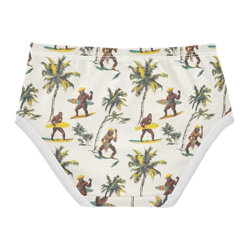 Girls Underwear Soft Cotton Palm Trees Bigfoot Kids Panties in Sizes 2/3t, 4t, 5t, 6 and 82