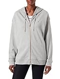 Tommy Hilfiger Sudadera con Capucha Regular con Cremallera, Light Grey Heather, M para Mujer