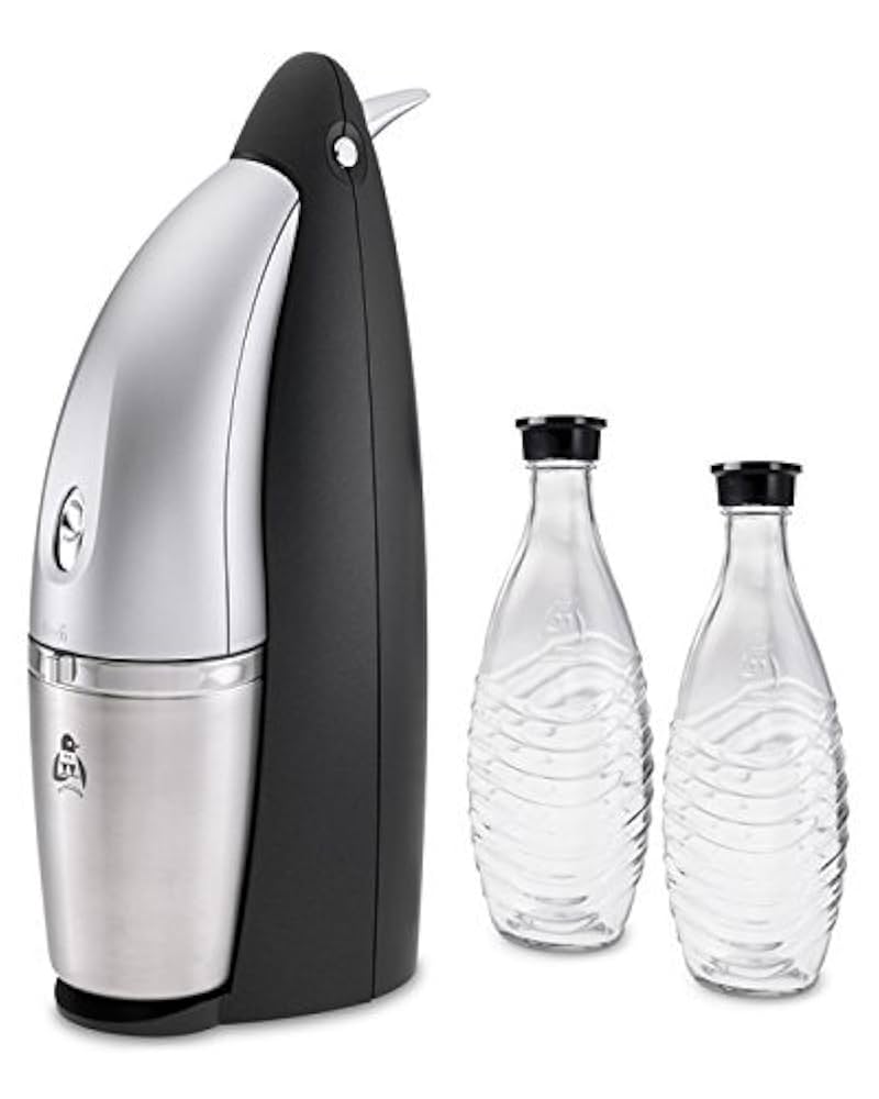 Amazon | 地球に優しいSodaStreamペンギンガラスカラフェソーダ