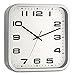 Produktbild TFA Dostmann Analoge Wanduhr mit Metallrahmen, 60.3013, quadratisches Ziffernblatt, inkl Batterien, mit Glasabdeckung, 30cm Durchmesser, silber, (L) 300 x (B) 48 x (H) 300 mm