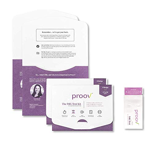 Proov PdG - Progesterone Metabolite  Test | Only FDA-Cleared Test to Confirm Successful Ovulation at Home | 4 Cycle Pack | Works Great with Ovulation Tests | 18 PdG Test Strips