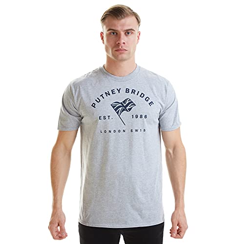 Putney Bridge Enfield Camiseta, Gris (Grey Marl SPO), S para Hombre
