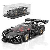 Mould King 27061 Technik Speed Champion Auto Bausteine Ei Sportwagen Klemmbausteine Rennwagen Bauspielzeug mit Acryl Vitrine Modellautos zum Sammeln (325 Teile)