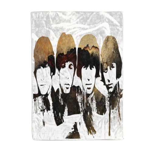 Couverture imprimée en 3D avec motif The Beatles, couverture polaire en flanelle douce et moelleuse, chaude pour l’automne et l’hiver, jeté de canapé en peluche, couvertures pour adultes (100x130cm) - Les Beatles, Paul McCartney, John Lennon, RIngo Starr, George Harrison Couverture imprimée en 3D avec motif The Beatles, couverture polaire en flanelle douce et moelleuse, chaude pour l'automne et l'hiver, jeté de canapé en peluche, couvertures pour adultes (100x130cm) – Image 3