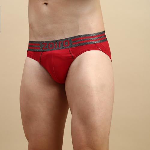 Image of Zoiro Men's Brief | Soft Band | Soft No-Marks Elastic | Breathable Innerwear | Pack of 1 | Color May Vary