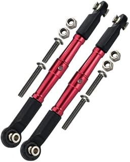 GPM 1/10 Baja Rey 4WD Desert Truck (LOS03008) Upgrade Parts Aluminum Front Turnbuckle for Steering - 1Pr Set Red