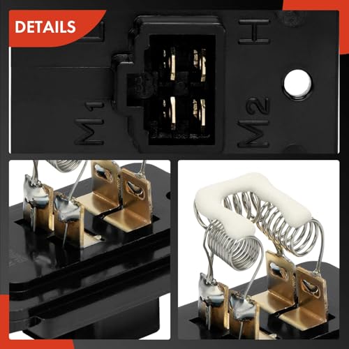 Image of A-Premium Front HVAC Blower Motor Resistor Compatible with Toyota & Geo | for Toyota Corolla 1988-1992 & Geo Prizm 1989-1992 - Replace# 8713812120