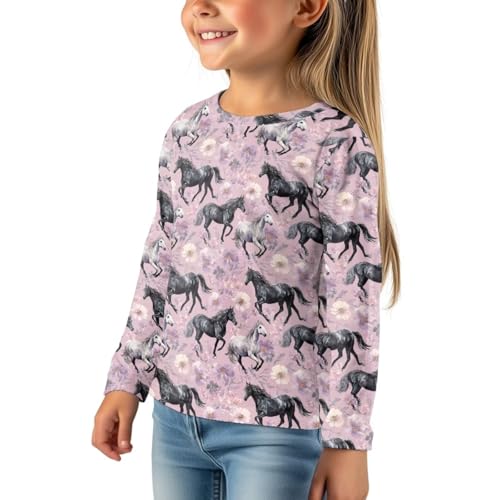 Image of Uourmeti Teens Girls Long Sleeve T Shirts Fall Outfits Boys Active Sportswear Running Tops