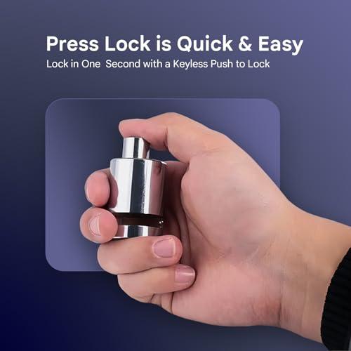 Image of Securo Stainless Steel Heavy Duty Disc Brake Lock Pad Lock with 7mm Pin Anti Theft Wheel Security Lock for Bike Motorcycle Scooter ATV with 2 Keys Painted Finish Durable Protection