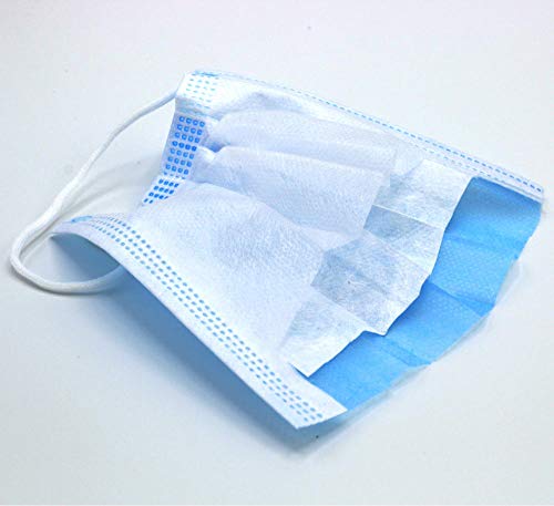 Preisvergleich Produktbild Einweg-Zivilvliesstoffe, schmelzgeblasene Stoffe, Ohrriemen, Unisex-Schutz für Mund, Nase und Mund-100