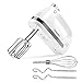 Produktbild THIRDBST Handrührer Elektrisch, 450W Elektrischer Schneebesen met 5 Geschwindigkeits- und Turbo-Taste, Power-Handmixer Ei-Schneebesen met Easy Eject-Taste, 5 Edelstahlaufsätze zum Backen in der Küche