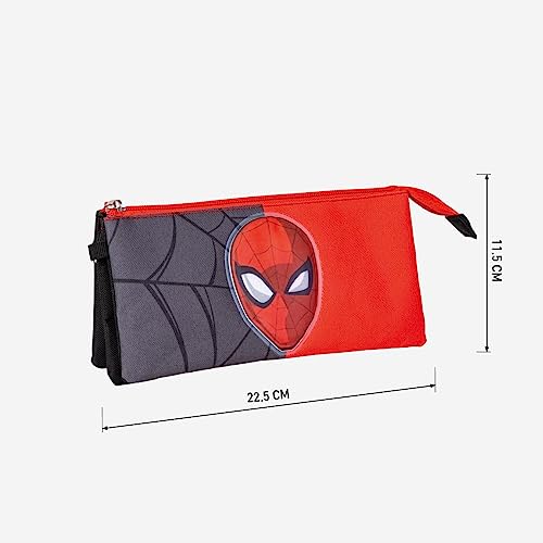 CERDÁ LIFE'S LITTLE MOMENTS ESTUCHE Portatodo 3 COMPARTIMENTOS Spiderman, Black, Carry-On 20-Inch, ESTUCHE PORTATODO 3 COMPARTIMENTOS Spiderman, Black, Carry-On 20-Inch, ESTUCHE PORTATODO 34