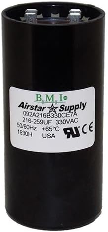 216-259 uF x 330 VAC - BMI Start Capacitor # 092A216B330CE7A - Made in The USA