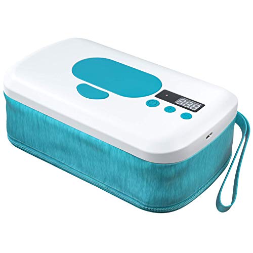 Portable Wipe Warmer with 10000 mAh Battery Powered,2 Modes, Smart Temperature Control, LED Display,Perfect for Baby Diaper Change,Travel,Car,On The Go