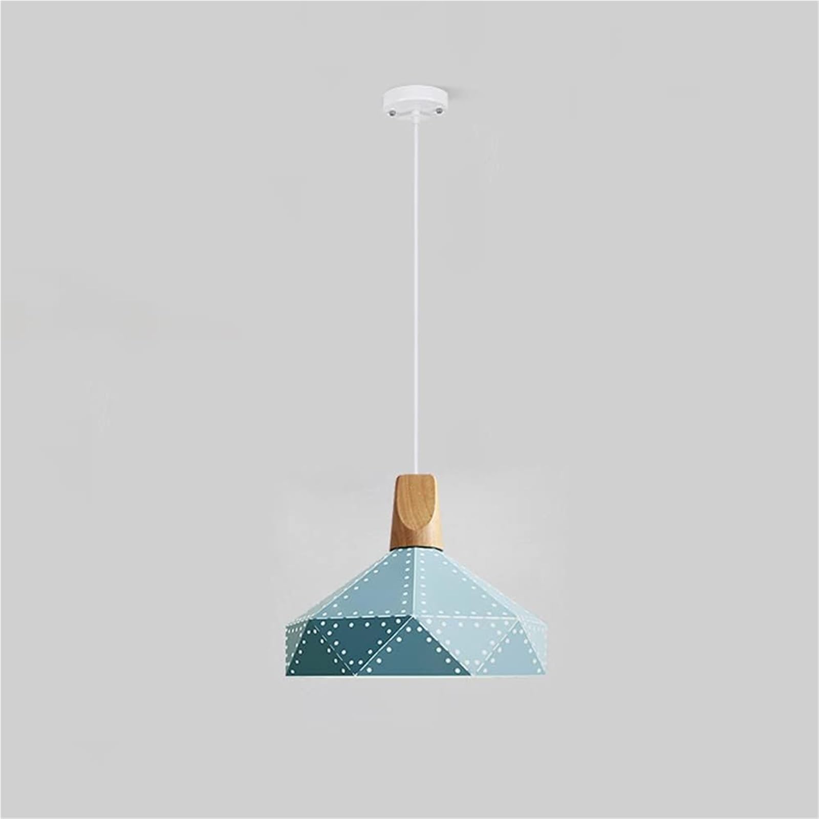 FZQSXAZU Pendant Light Ceiling Shade Nordic Restaurant Single Head Creative Bar Small Lamp Retro Industrial Chandelier Lamps for Kitchen Island Chandeliers(Blue)