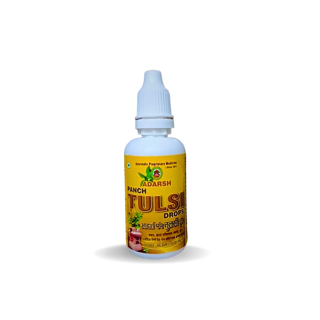 Adarsh Ayurvedic Pharmacy Tulsi Drops for Cough, Cold & Immunity Support | Natural Remedy for Mucus, Fever & Breathing Relief | Herbal Tulsi Extracts | Ayurvedic Respiratory Care Drops - 30ml-image-36