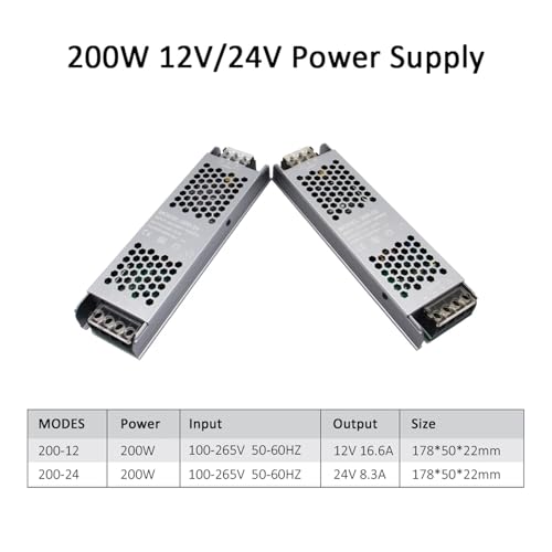 Transformateur LED 24V 200W convertisseur haute performance
