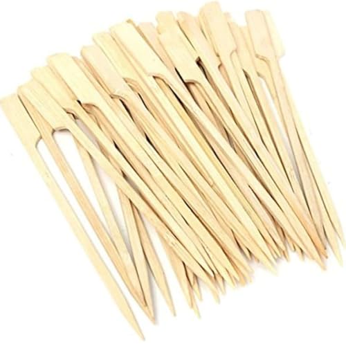 PARENCE.- Pics Brochette en Bambou 18 cm – Lot de 50 | Bâtonnets Cocktail | Piques Apéritif et Barbecue | Accessoires pour Fruits, Viandes et Tapas, Boisé