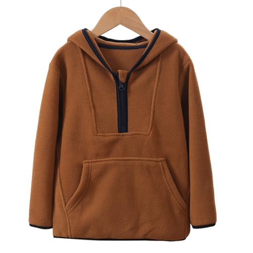 Boys Girls Fleece Hoodie Sherpa Lined Jacket Zip Up Hooded Sweatshirt Tops Fall Winter Outerwear Pullover Clothes3