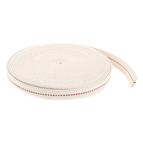 Yardenfun 10m Roll Flat Kerosene Lamp Wick Replacement for Oil Lanterns DIY Wick Minimal Smoke