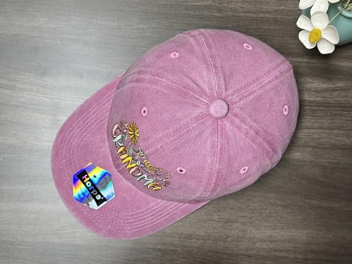 Image of Embroidered Adjustable Baseball Hat for Men Women, Washed Cotton | Premium Embroidery Design, Adjustable Metal Buckle Closure, Simple Lifestyle Wear