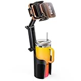 TAZENI 2-in-1 Cup Holder Cell Phone Holder for Your Car Bottle Friendly Cup Cell Phone Holder Mount for Car Height Adjustable Sturdy Fit 4-7 inches Phones