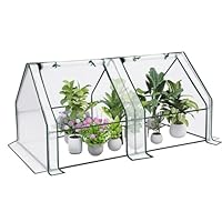 Serra Da Giardino WOLTU 180x90x90 Cm - 2 Porte Avvolgibili, Telo Rete PE, Per Piante E Orto - Foto 13