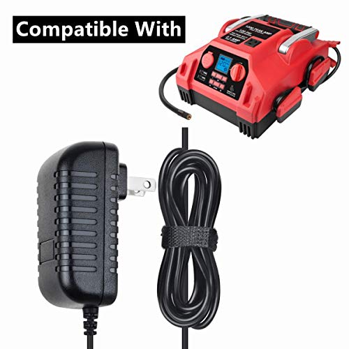 HISPD AC/DC Adapter for EverStart MAXX 1200 Peak AMPS Jump Starter with Air Compressor and Inverter Ever Start 1200A 600A Jumpstarter Box Lot 11480 Power Supply Charger Cigarette Lighter Plug