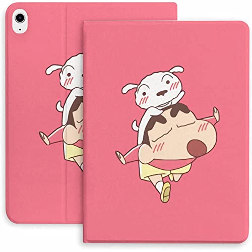 クレヨンしんちゃん シロ IPadケース 2020&2021発売 IPad10.9 / 11インチ iPad Air4 ケース・iPadPro 11 2018 Pencilホルダー付き AGGZOM ぺん収納付き 兼用 カバー PUレザー オートスリープ
