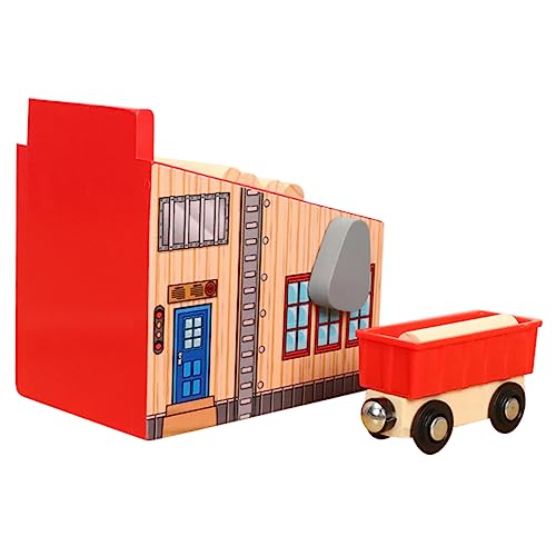 HOMOBABE 1 set Giocattoli Educativi Trenino Legno con Accessori per per Occasione Compleanni e Feste