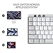 Logitech MX Mechanical Mini for Mac Wireless Illuminated Keyboard, Low-Profile Performance Switches, Tactile Quiet Keys, Backlit, Bluetooth, USB-C, Apple, iPad - Pale Grey