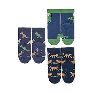 Sterntaler Söckchen 3er-Pack Zootiere baby-jongens Sokken