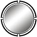 Uttermost 09878 Quadrant - Round Mirror-45.63 Inches Tall and 45.63 Inches Wide