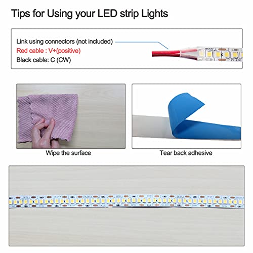 Tira de LED 12V Luz Natural 4000K 5m 1200 LEDs miniatura 5