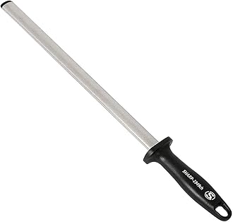 Diamond Steel 12 inch, Professional Sharpening Steel for Master Chef, Ideal for Kitchen Knife, Cooking Knife, Butchers and Japanese Knife, Hunter or Home Gourmet Blade Sharpening Stick