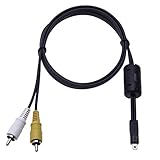 Keple Audio Video TV Cable Lead Cord Compatible with Nikon Coolpix & Panasonic Lumix DMC-TZ Series Cameras: UC-E6 AV