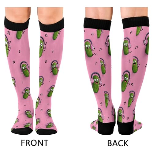 Image of Fisyme Socks for Women Men, Warm Comfort Athletic Crew Running Hiking Cycling Compression Socks