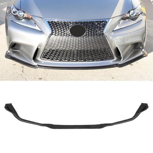 SCITOO Glossy Black Front Bumper Lip Fits for 2014-2016 For Lexus For IS-Series F-Sport PP Front Lip Spoiler