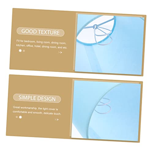 Image of Stylish Blue Lampshade Soft Light Bulb Cover for Indoor Ceiling and Floor Lights Modern Decorative Shade