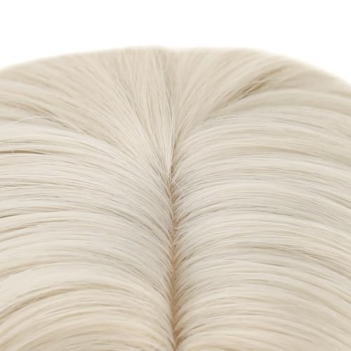 Image of PATTNIUM Platinum Blonde Kids Wig Short Curly Wavy Girls Blonde Wigs Platinum Bob Synthetic Wigs