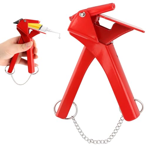 Silicone Dispenser for RTV Tube, 2.5" Industrial Size Dispenser with Chains, Efficient and Easy Control Tube RTV Silicone Gasket Maker Dispense-r for Automotive Repair(Color:1)