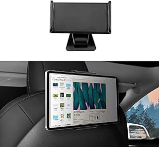 BASENOR Tesla model Y model 3 uchwyt montażowy do tabletu, obracany o 360°, uchwyt kompatybilny z IPad Pro i smartfonami (nie nadaje się do 12,9-calowego iPada Pro)